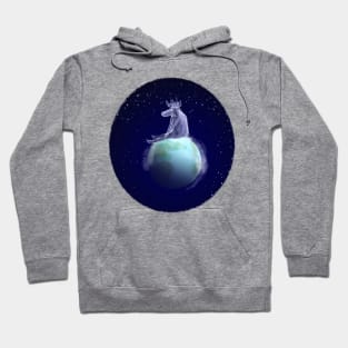 Moose in Space Hoodie